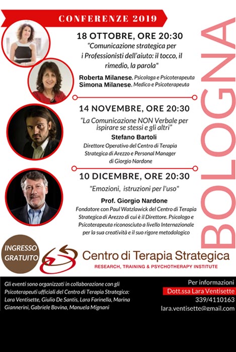 Conferenze Bologna Centro terapia strategica