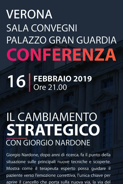 conferenza Giorgio Nardone Verona