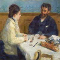 Luncheon (Le Déjeuner) (1875) by Pierre-Auguste Renoir. Original from Barnes Foundation. Digitally enhanced by rawpixel.